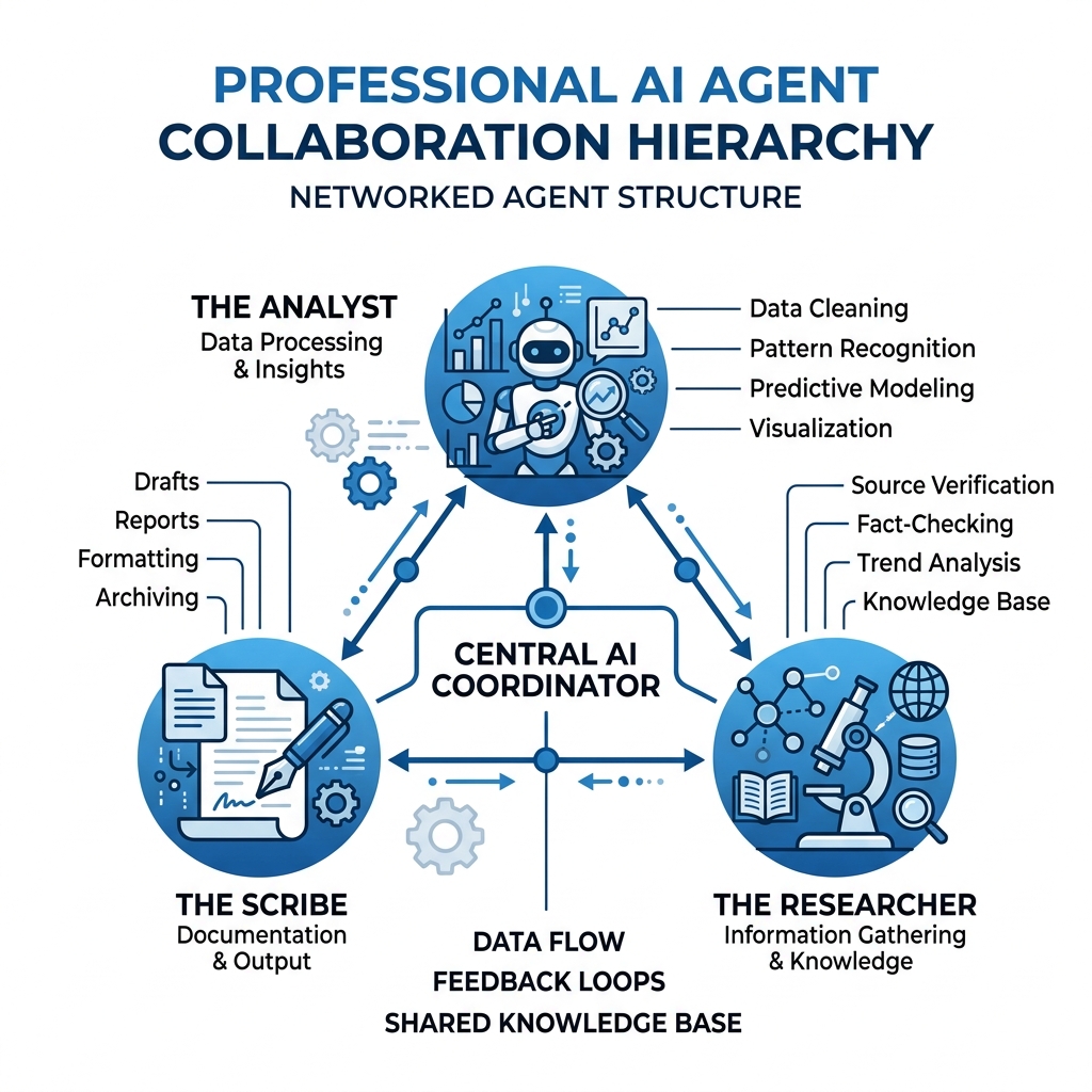 AstraClaw AI agent hierarchy